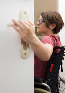 A person with disabilities in the workplace
